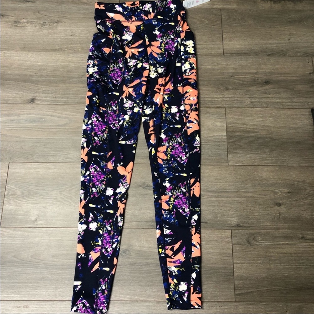 Pop Fit Stella Floral Full Length Leggings M